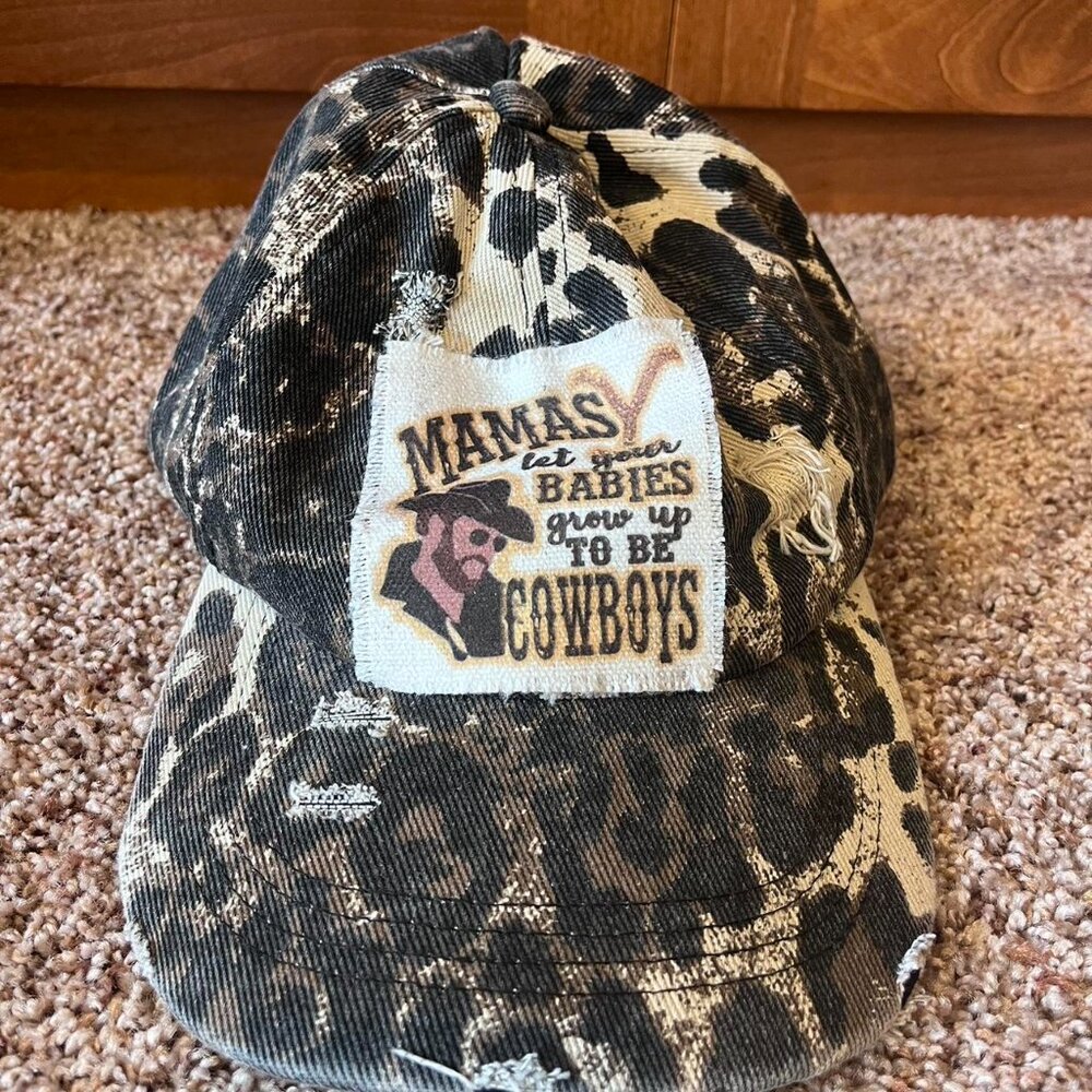 Leopard Print Cowboy Patchwork Hat 🤠 - Picture 2 of 4